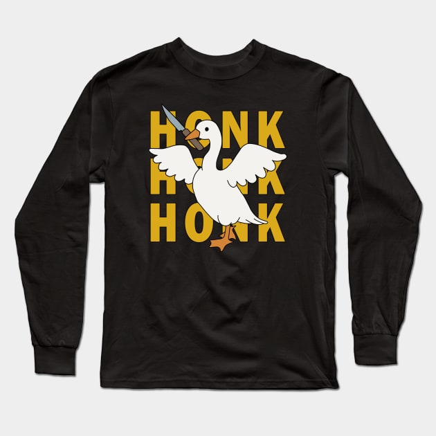 Honk Long Sleeve T-Shirt by valentinahramov